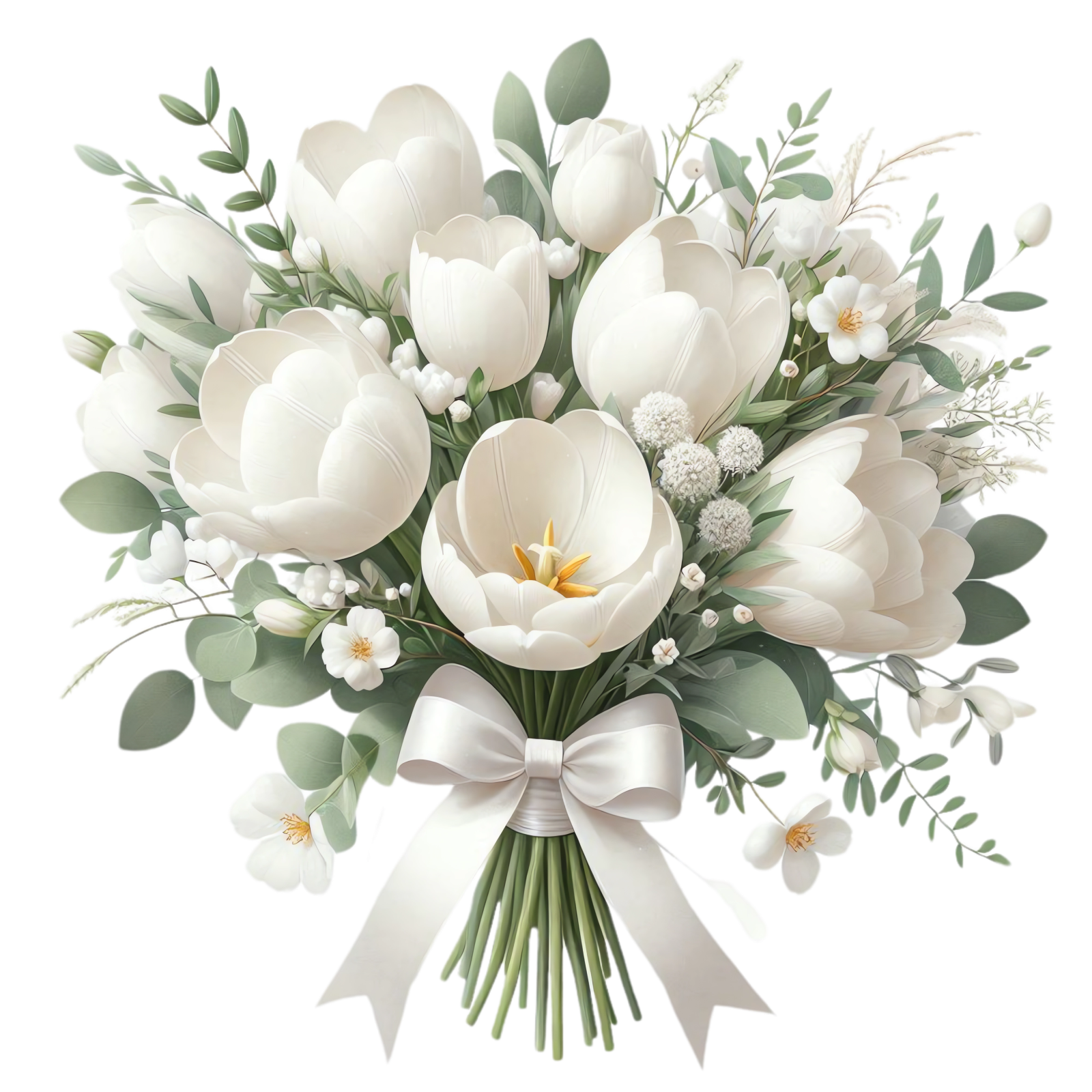 —Pngtree—cute white flower bouquet for_18492133_1